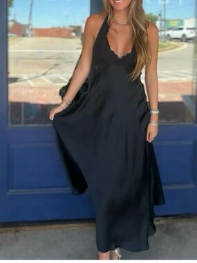 Petal Party Midi Slip Dress